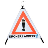 Foldable 3 Sides Faces Tripod Warning Sign for Europe Market - JACKWIN-Traffic Safety Products Manufacturer in China
